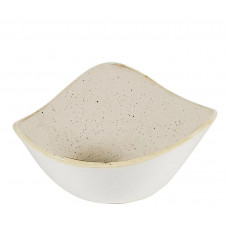Bowl Triangle Churchill Stonecast Nutmeg Cream