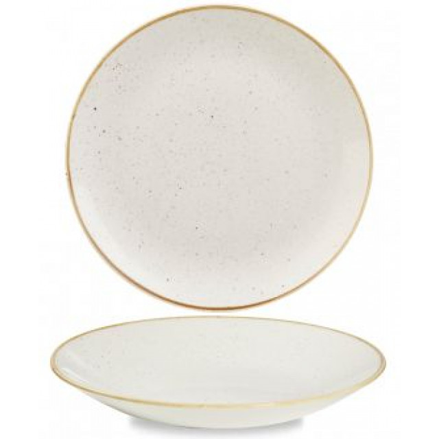 Churchill STONECAST Triangle Plate Barley White Teller Porzellan 31,1 cm weiß 