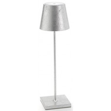 LED-Tischleuchte Poldina Pro Blatt Silber